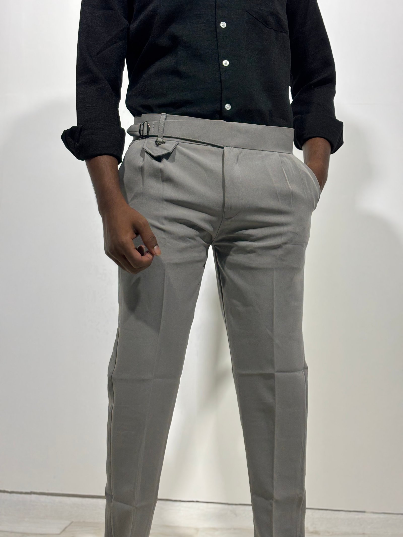 Grey Gurkha Pants