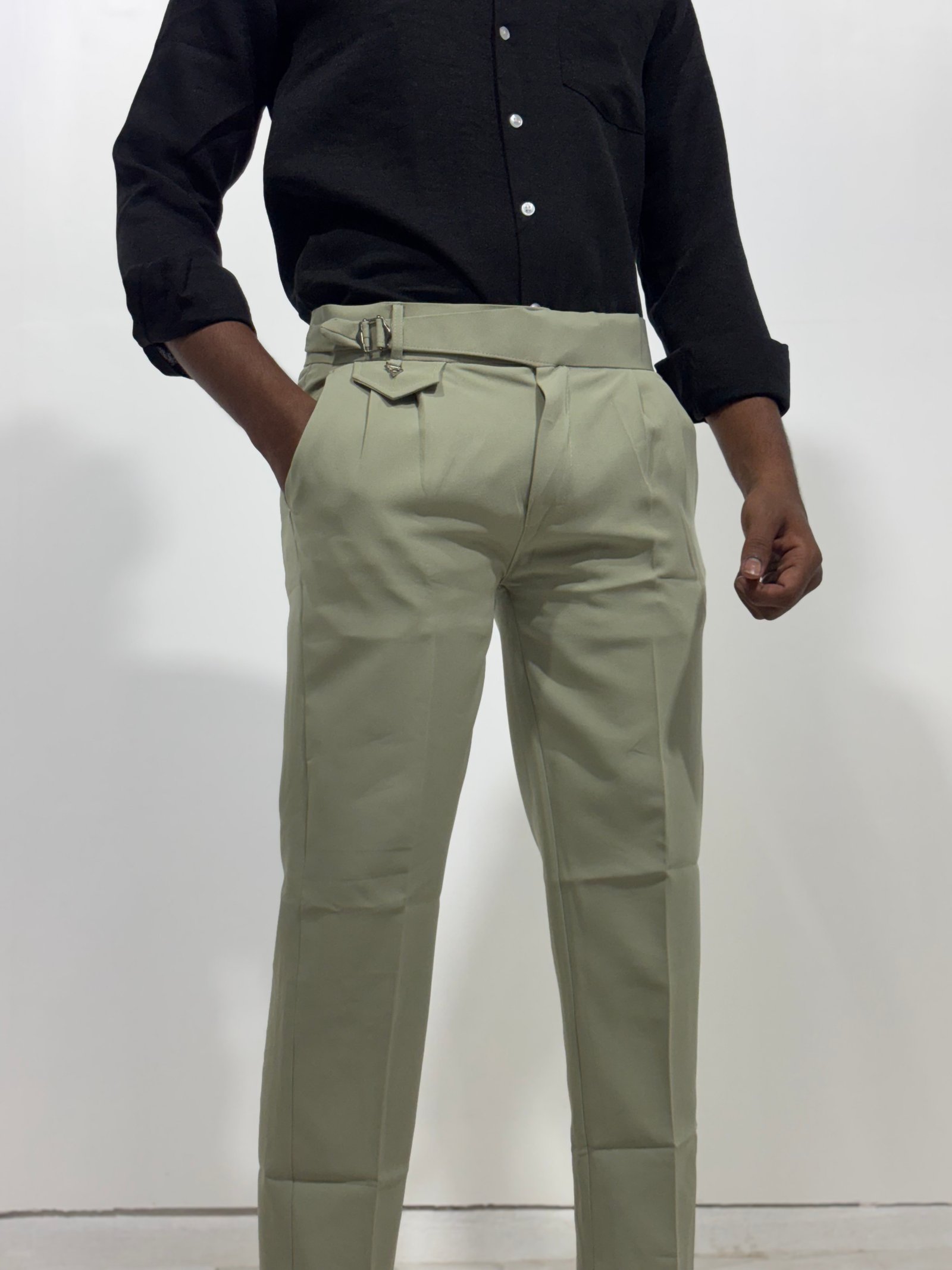 Olive Green Gurkha Pants
