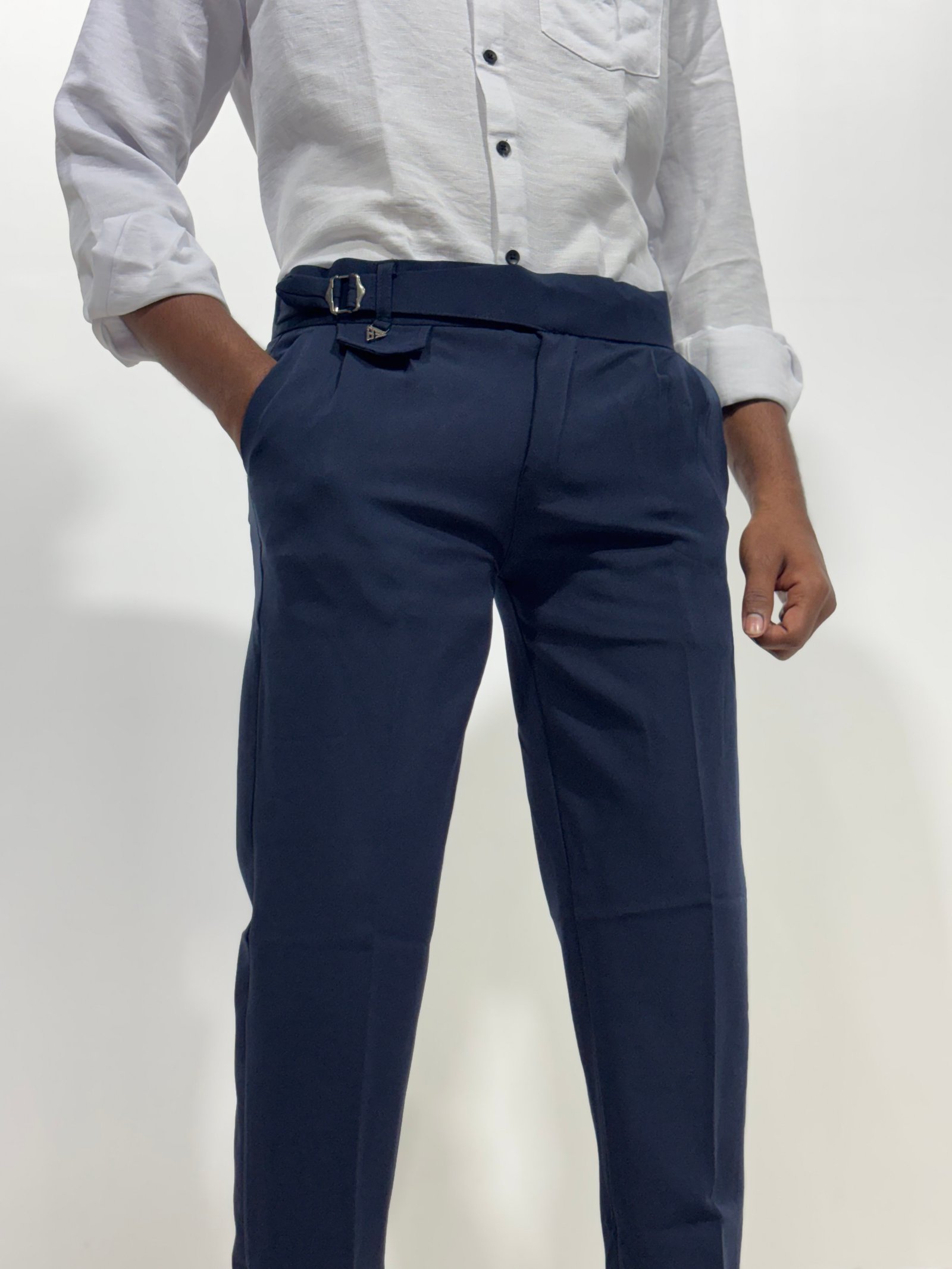 Navy Blue Gurkha Pants