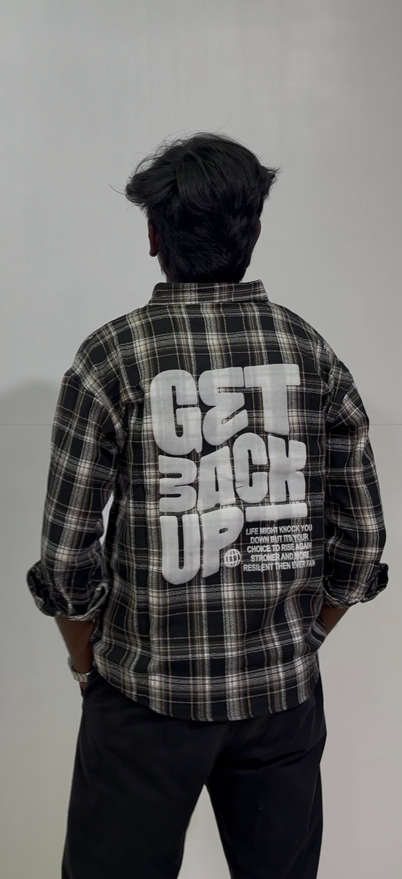 Men’s Checked Oversized Shirt 