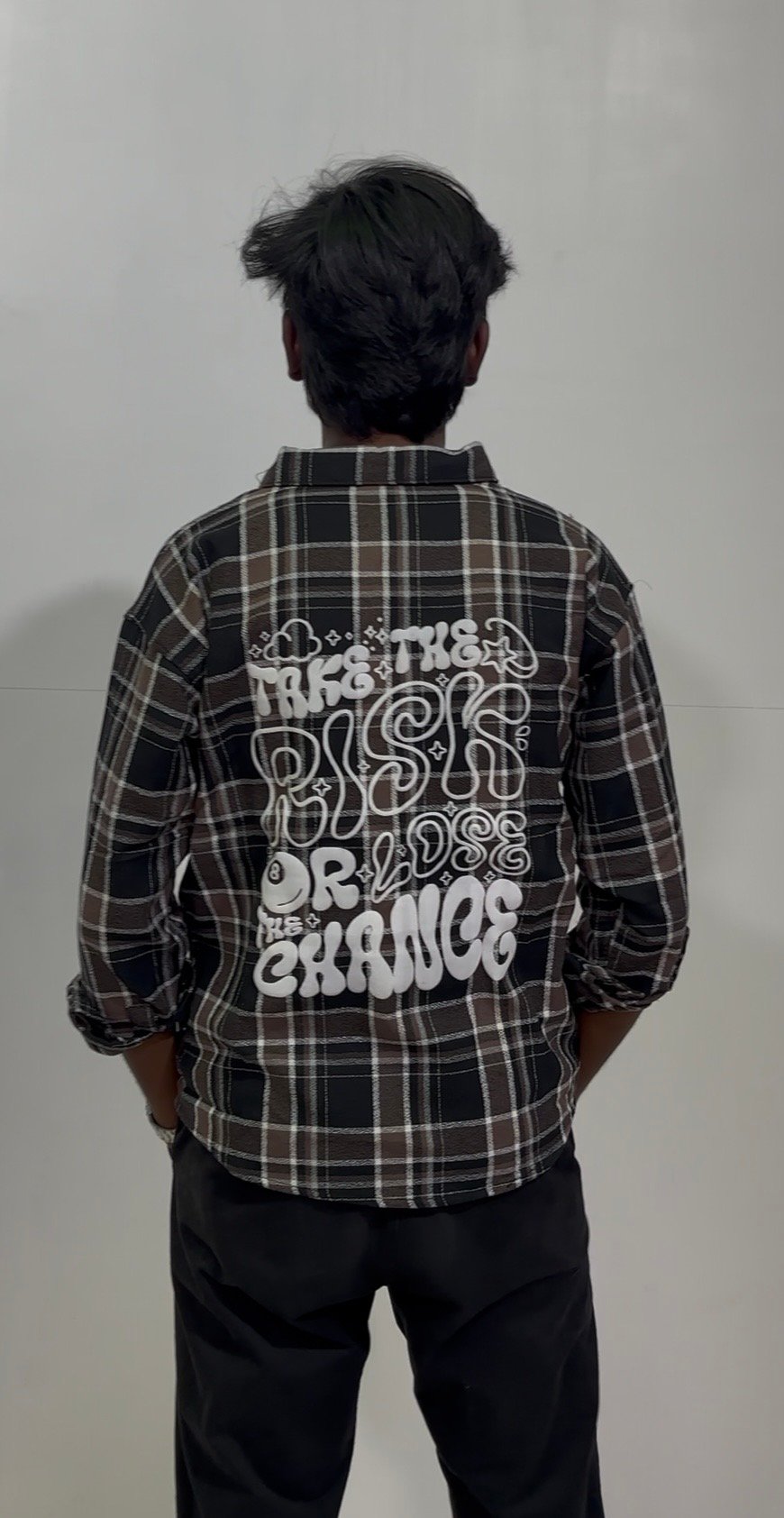 Men’s Checked Oversized Shirt