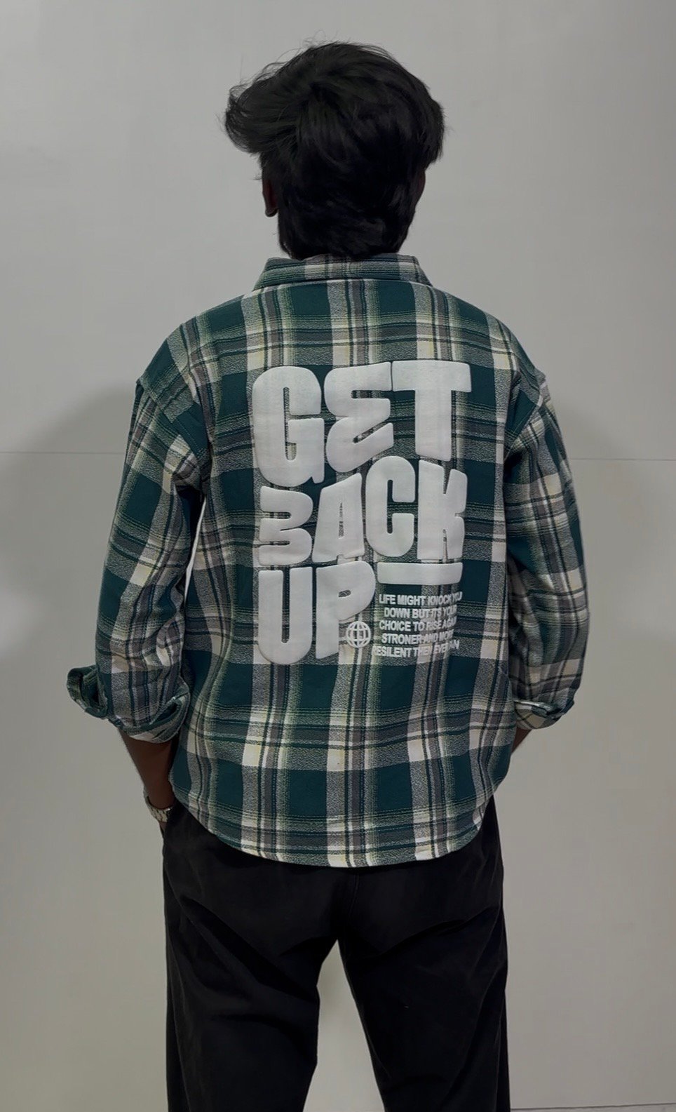 Men’s Checked Oversized Shirt 