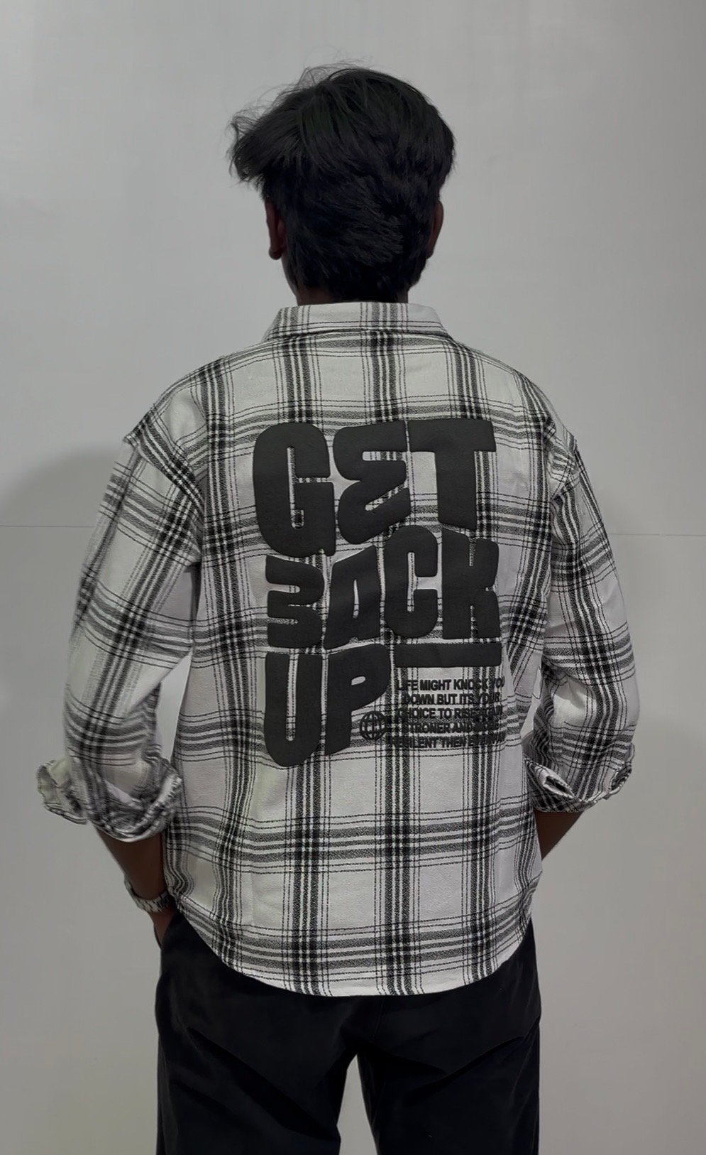 Men’s Checked Oversized Shirt