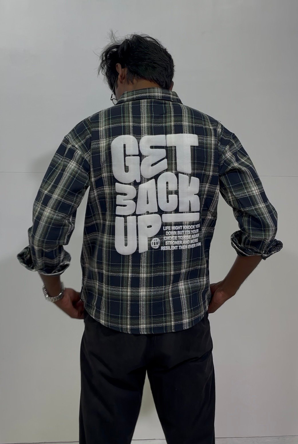 Men’s Checked Oversized Shirt 