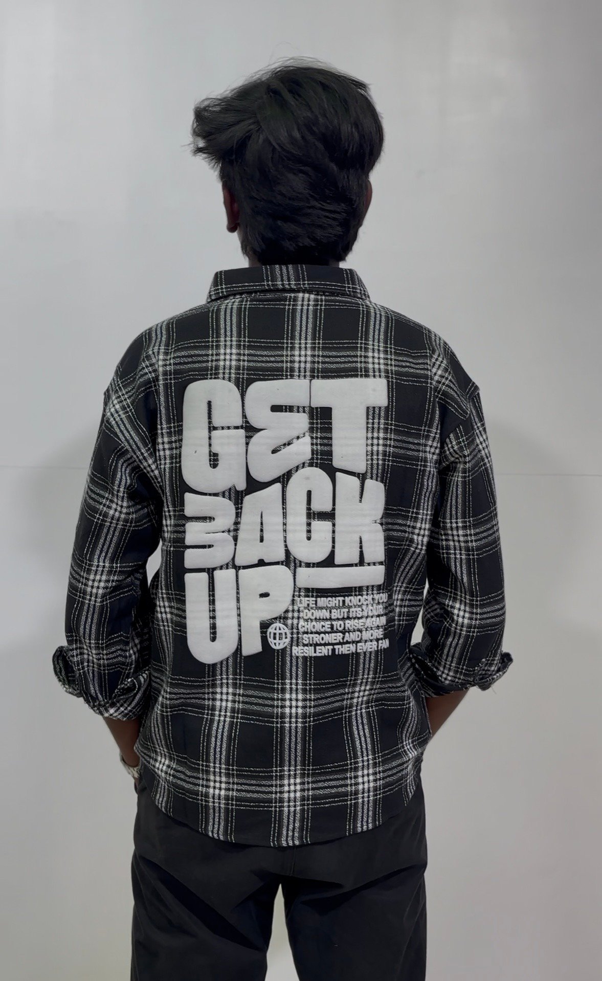 Men’s Checked Oversized Shirt 