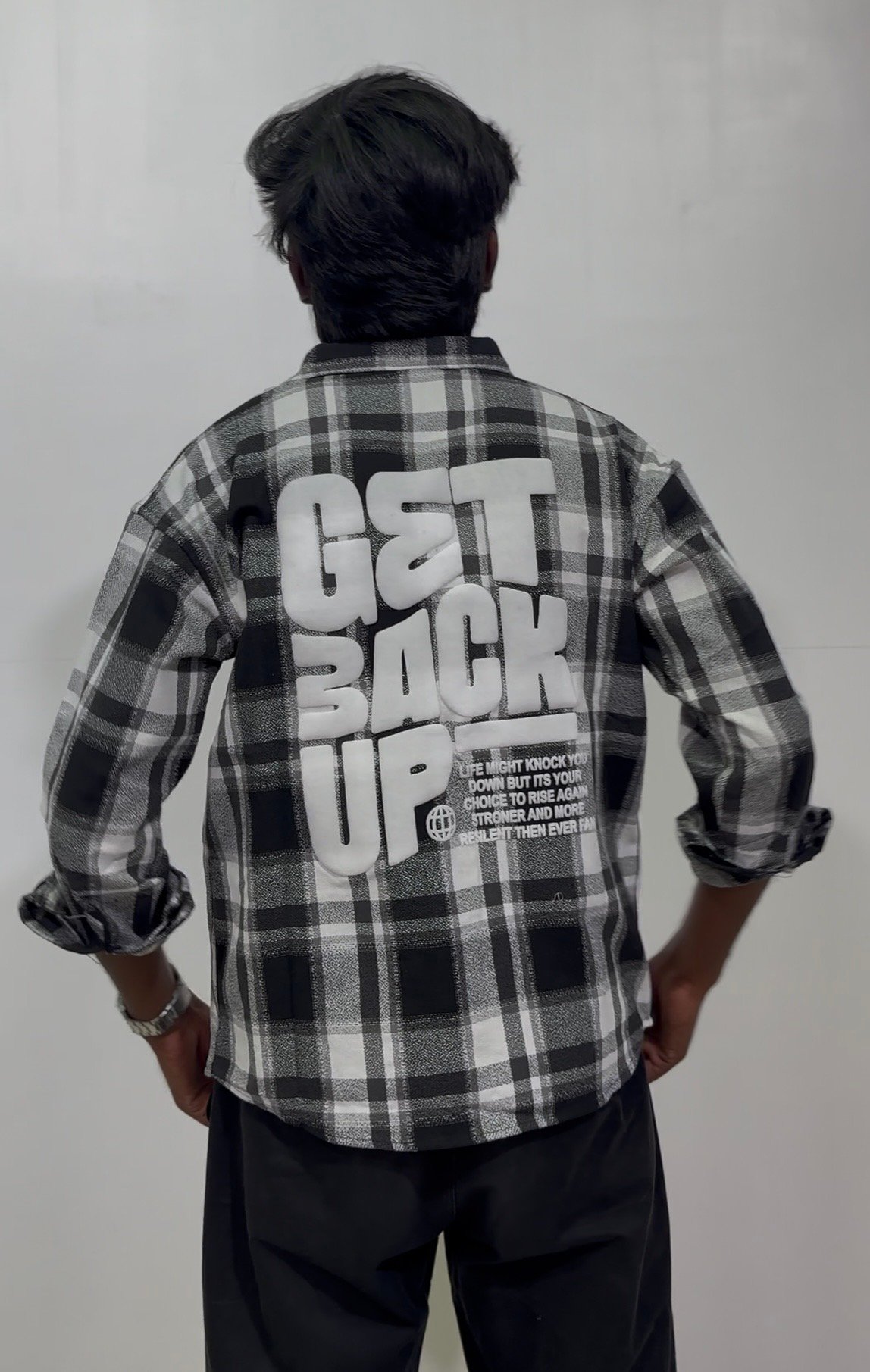 Men’s Checked Oversized Shirt