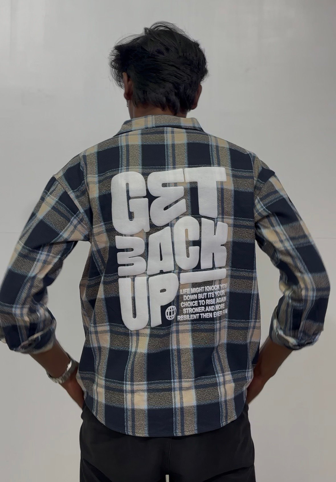 Men’s Checked Oversized Shirt 