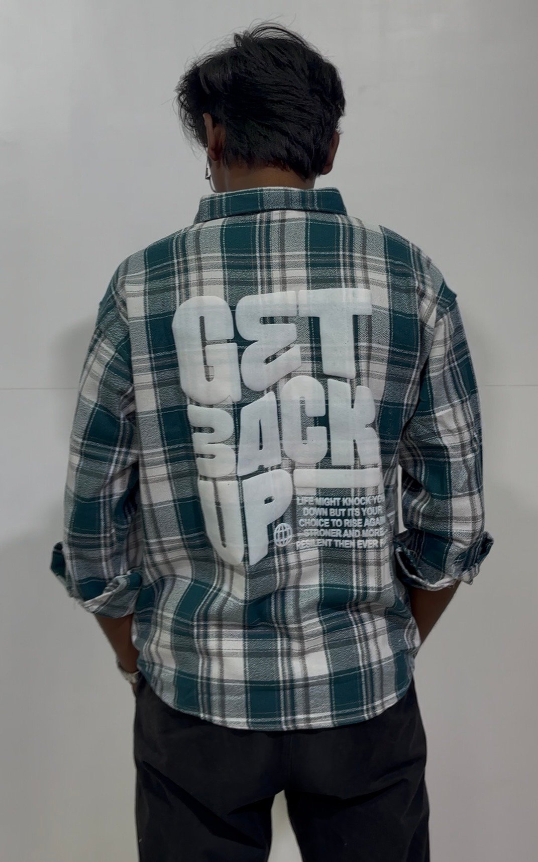 Men’s Checked Oversized Shirt 